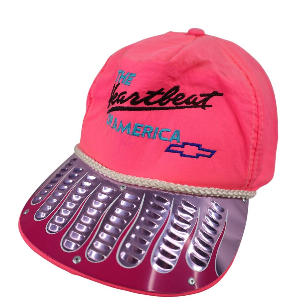 Vintage Custom Chevy "The Heartbeat of American" Spellout Snapback Cap
